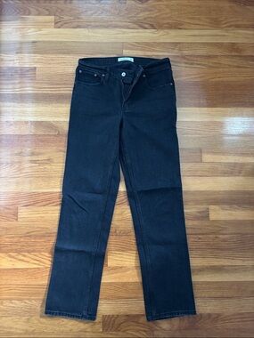 Abercrombie & Fitch Black Straight-Leg Women's Jeans